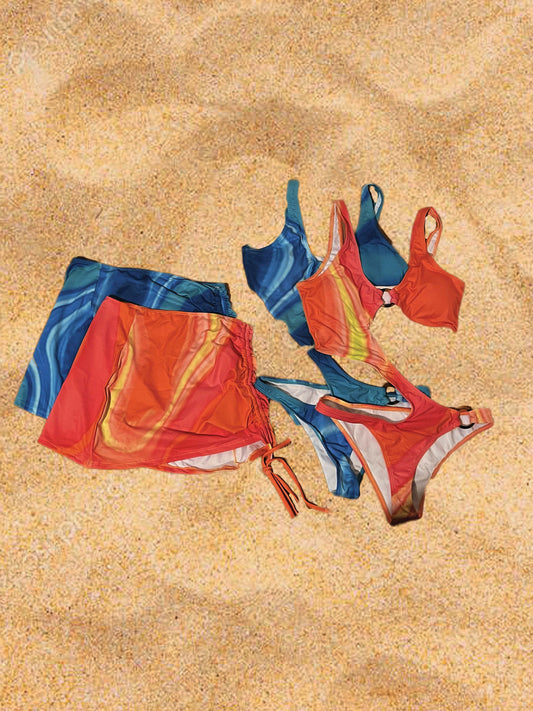 Tie Dye 2 piece (Pink/Blue)