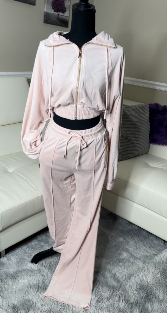 Blush Tracksuit Set