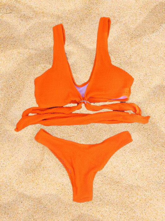 Orange 2 piece